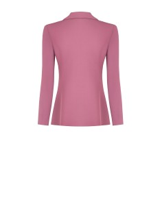 Veste blazer cintrée en tissu cady avec boutons métalliques ton sur ton Rinascimento 2