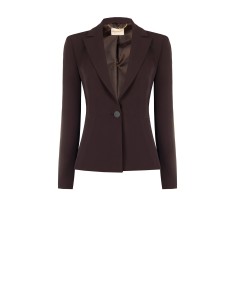 Getailleerde blazer van cadistof met een ton-sur-ton metalen knoop van Rinascimento