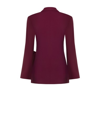 Veste blazer portefeuille en tissu cady Rinascimento