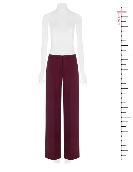 Pantalon palazzo en tissu cadi avec fermeture éclair latérale Rinascimento