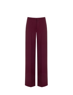 Pantalon palazzo en tissu cadi avec fermeture éclair latérale Rinascimento