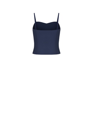 Crop top bustier en tissu cady Rinascimento
