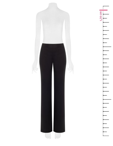 Pantalon droit en maille milano sans poches avec fermeture éclair latérale Rinascimento