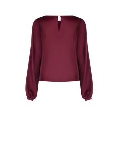 Blouse fluide à manches longues en satin Rinascimento 2