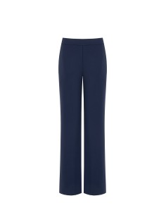 Pantalon palazzo en crêpe scuba avec fermeture éclair latérale Rinascimento