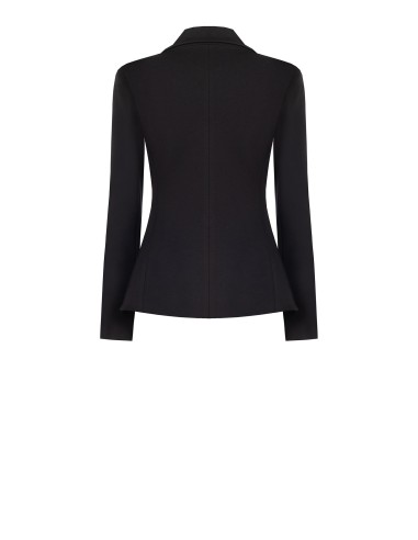 Veste blazer courte cintrée en Punto Milano Rinascimento