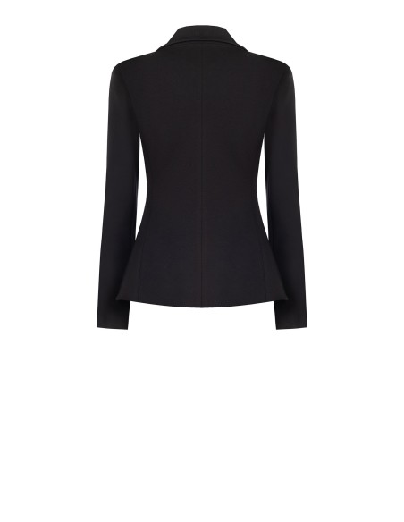 Veste blazer courte cintrée en Punto Milano Rinascimento