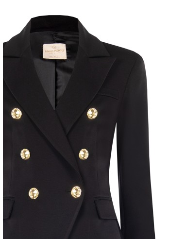 Kort getailleerd blazerjasje van Milano-tricot van Rinascimento