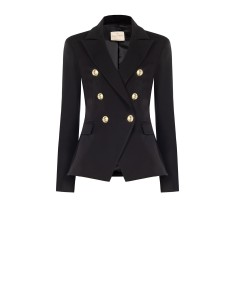 Veste blazer courte cintrée en Punto Milano Rinascimento