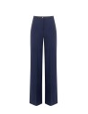 Pantalon palazzo en tissu technique avec bouton logo Rinascimento