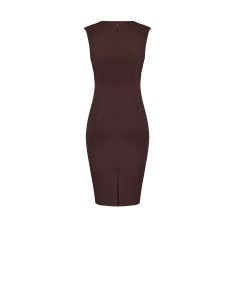 Robe fourreau drapée en maille milano Rinascimento 2