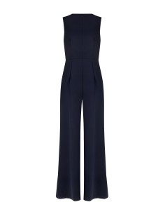 Combinaison-pantalon palazzo entière en tissu cady avec détail doré RR en métal Rinascimento 2