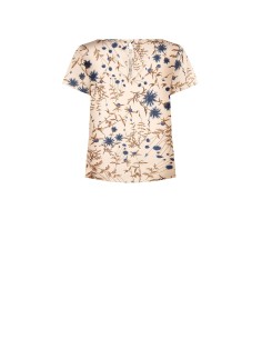 Blouse ample et fluide en satin à fleurs Rinascimento 2