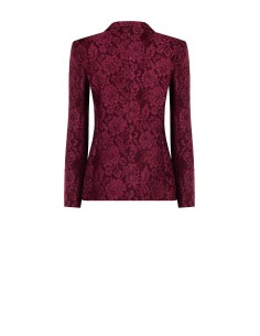 Veste blazer cintrée en tissu technique recouvert de dentelle Rinascimento 2