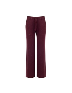 Wijde gebreide broek met pailletten van Rinascimento