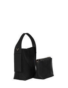 Maxi-handtas van imitatieleer met binnenpochette en afneembare schouderriem Rinascimento 2