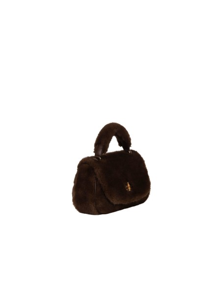 Sac à main en fausse fourrure avec bandoulière amovible Rinascimento