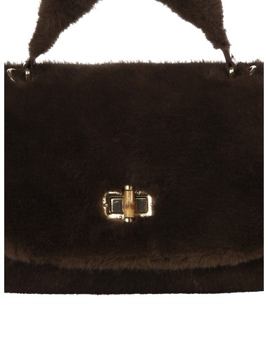 Sac à main en fausse fourrure avec bandoulière amovible Rinascimento