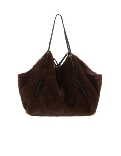 Maxi sac cabas en fausse fourrure tachetée avec pochette intérieure Rinascimento 2