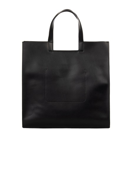 Maxi sac cabas en similicuir avec bandoulière amovible et breloques décoratives Rinascimento