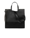 Maxi sac cabas en similicuir avec bandoulière amovible et breloques décoratives Rinascimento