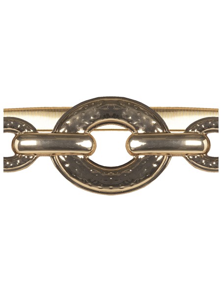 Ceinture élastique en métal avec boucle martelée Rinascimento