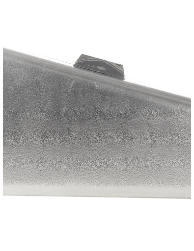 Trapeziumvormige harde tas van metallic kunstleer met kettingschouderband Rinascimento