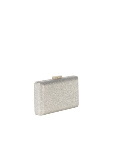 Harde glitterclutch met glittersluiting en kettingschouderband Rinascimento
