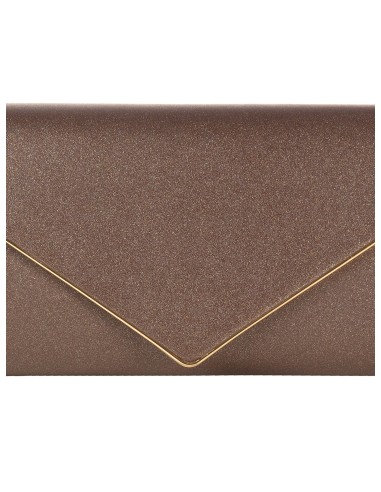Pochette rigide pailletée avec détail en métal et bandoulière chaîne Rinascimento
