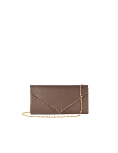 Glitterclutch met metalen detail en kettingschouderriem van Rinascimento