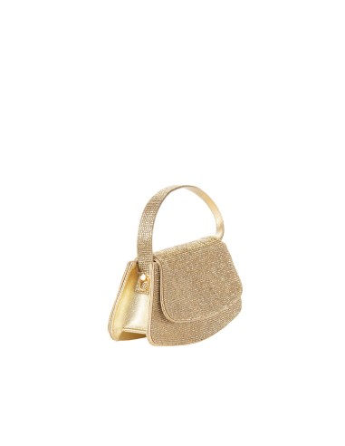 Sac à main recouvert de strass avec bandoulière en chaîne Rinascimento