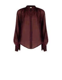 Luchtige blouse van lichte, semi-transparante stof met extra lange mouwen Rinascimento