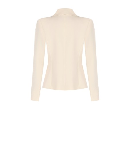 Veste blazer courte croisée en tissu technique Rinascimento