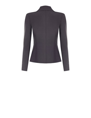 Korte double-breasted blazer van technische stof Rinascimento