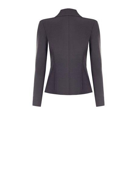 Korte double-breasted blazer van technische stof Rinascimento
