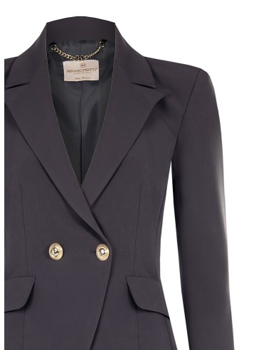 Veste blazer courte croisée en tissu technique Rinascimento