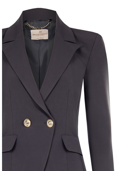 Veste blazer courte croisée en tissu technique Rinascimento