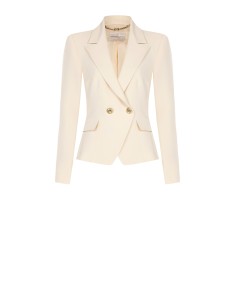 Veste blazer courte croisée en tissu technique Rinascimento