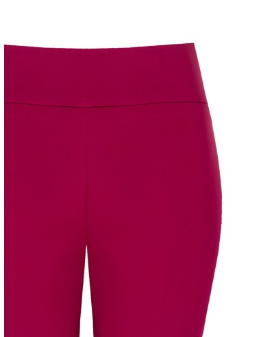 Rinascimento wijde broek van technische stof met hoge tailleband