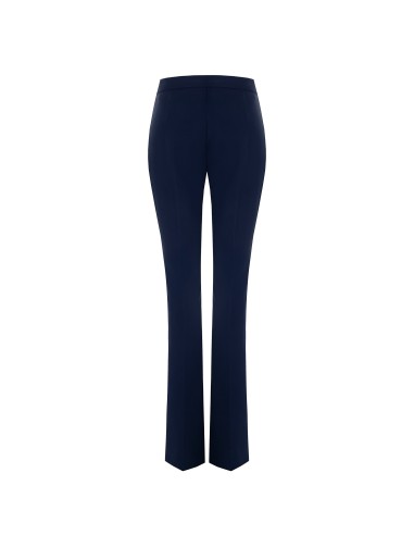 Pantalon évasé en tissu technique avec fermeture éclair sur le côté Rinascimento