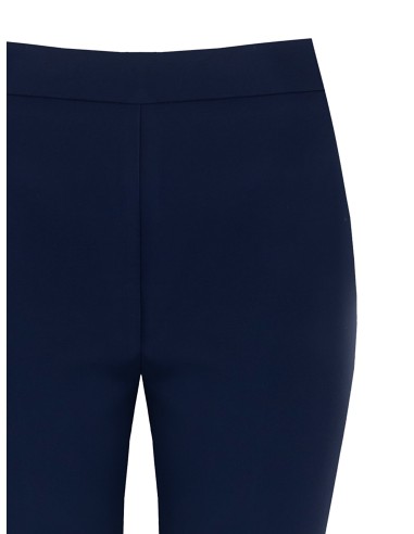 Pantalon évasé en tissu technique avec fermeture éclair sur le côté Rinascimento