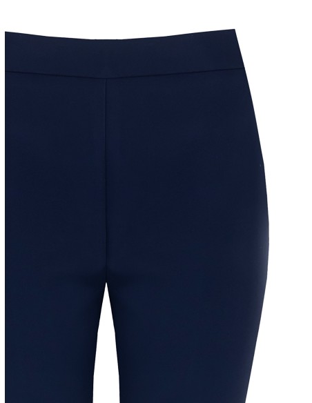 Pantalon évasé en tissu technique avec fermeture éclair sur le côté Rinascimento