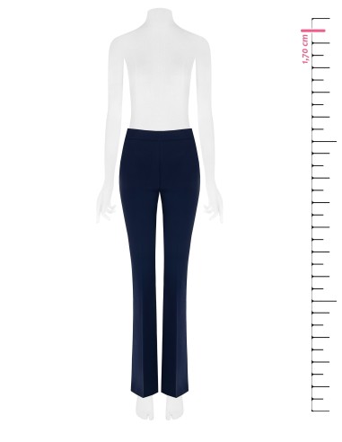 Pantalon évasé en tissu technique avec fermeture éclair sur le côté Rinascimento