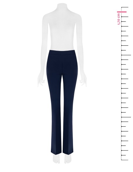 Pantalon évasé en tissu technique avec fermeture éclair sur le côté Rinascimento