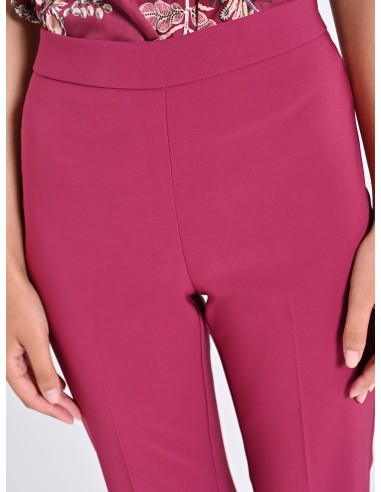 Pantalon évasé en tissu technique avec fermeture éclair sur le côté Rinascimento