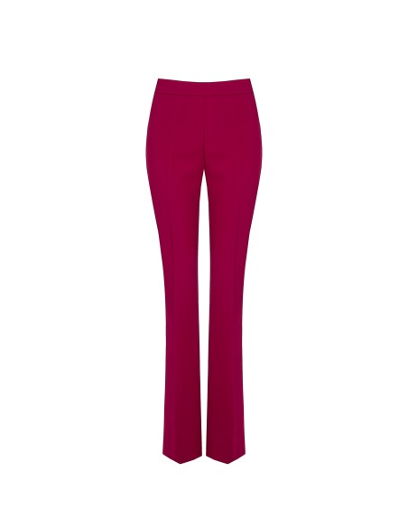 Pantalon évasé en tissu technique avec fermeture éclair sur le côté Rinascimento