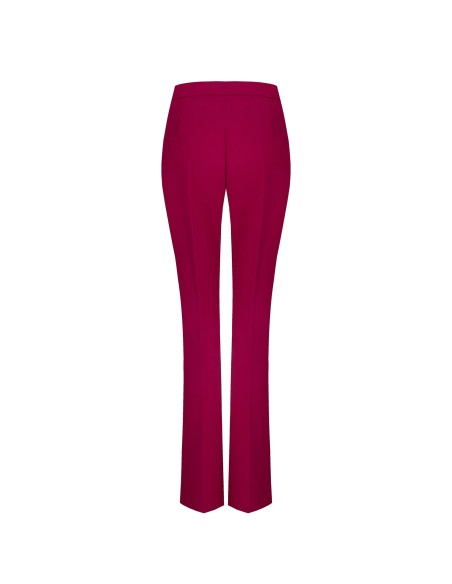 Pantalon évasé en tissu technique avec fermeture éclair sur le côté Rinascimento