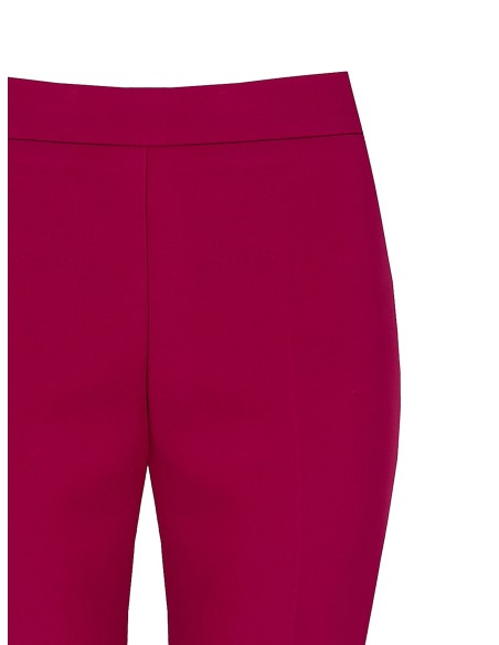 Pantalon évasé en tissu technique avec fermeture éclair sur le côté Rinascimento