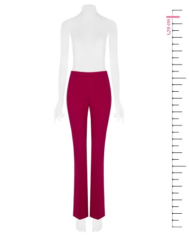 Pantalon évasé en tissu technique avec fermeture éclair sur le côté Rinascimento