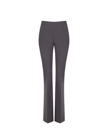 Pantalon évasé en tissu technique avec fermeture éclair sur le côté Rinascimento